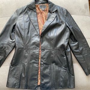 Faux Leather Blazer Women’s Large